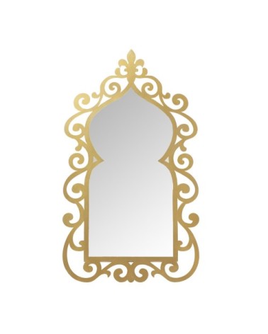 Miroir en fer en doré  54x2x100 cm