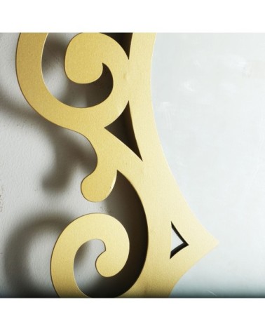 Miroir en fer en doré  54x2x100 cm