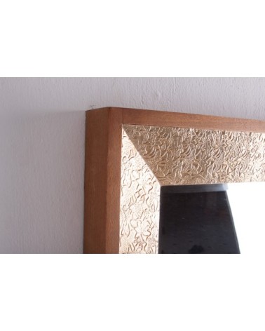 Miroir en bois en marron et doré 80x8x94 cm