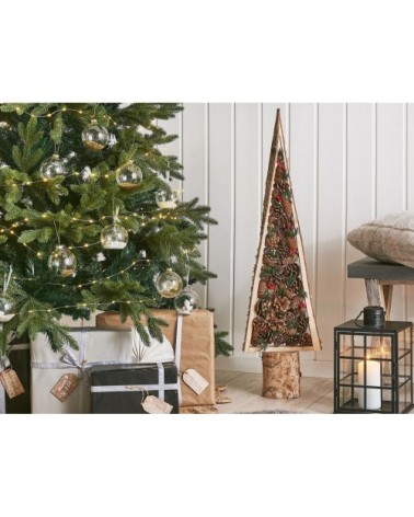 Figurine sapin de Noël rouge et vert