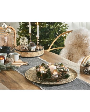 Bougeoir de Noël vert