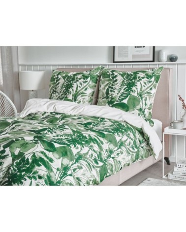 Linge de lit en tissu vert