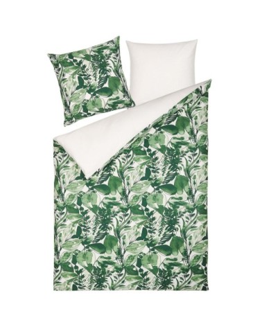 Linge de lit en tissu vert