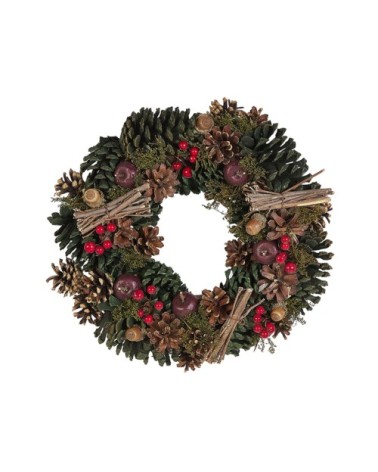 Couronne de Noël verte ? 35 cm