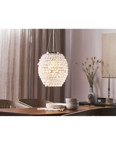 Lampe suspension argenté