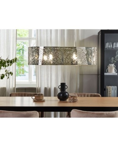 Lampe suspension argenté