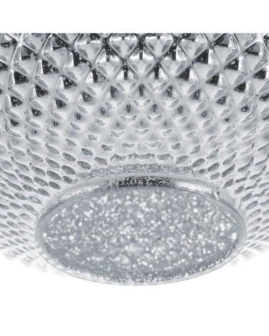 Lampe suspension argentée