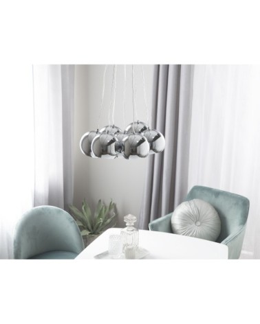 Lampe suspension argenté