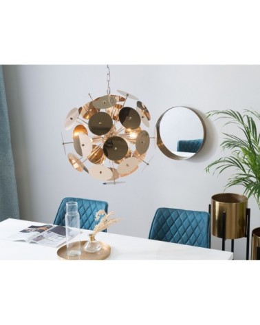 Lampe suspension cuivrée