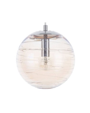 Lampe suspension jaune doré