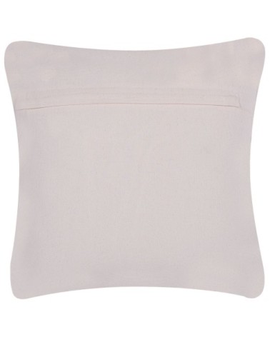 Coussin décoratif en cuir véritable gris 45x10cm