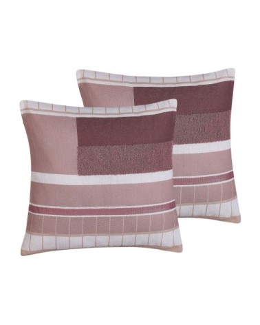 Lot de 2 coussin décoratifs en tissu multicolore 45x6cm