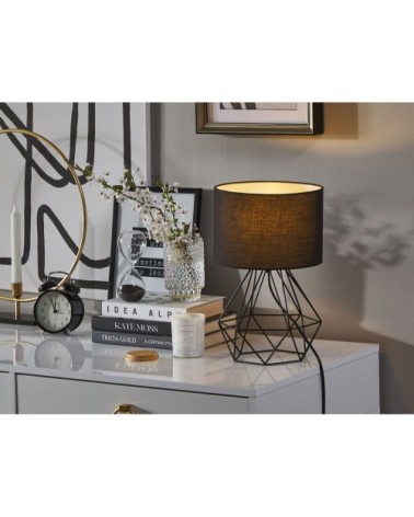 Lampe à poser noire