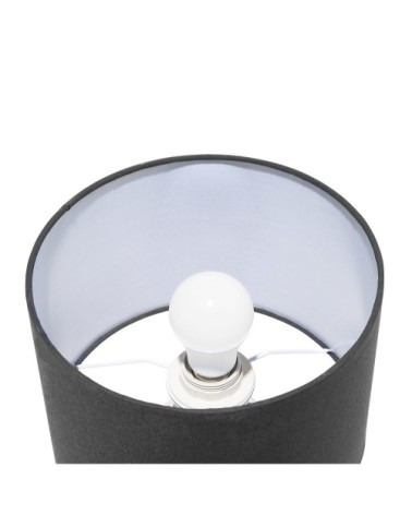 Lampe à poser noire et cuivrée