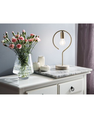 Lampe à poser dorée