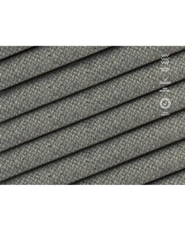 Canapé d'angle convertible 5 places en tissu structuré bleu