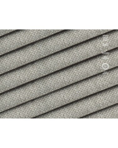 Canapé d'angle convertible 5 places en tissu structuré gris