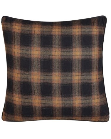 Lot de 2 coussin décoratifs en tissu noir 45x6cm