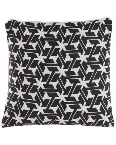 Lot de 2 coussin décoratifs en tissu noir 45x12cm