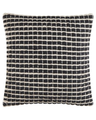 Lot de 2 coussin décoratifs en tissu noir 45x12cm