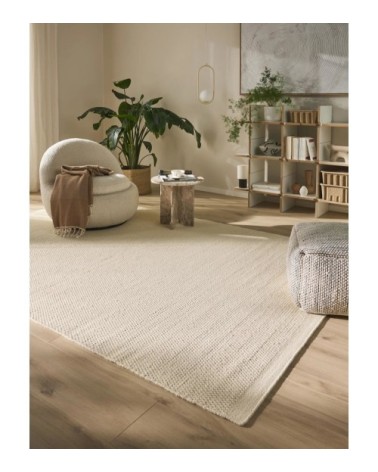 Tapis de laine blanc 250x350