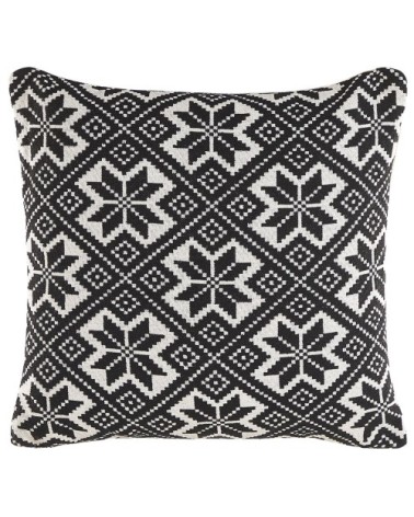 Lot de 2 coussin décoratifs en tissu noir 45x12cm