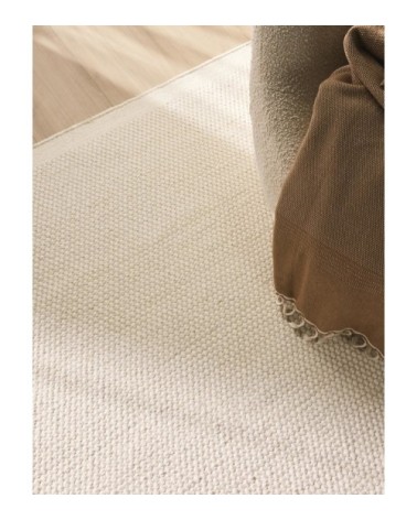 Tapis de laine blanc 250x350