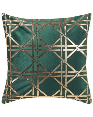 Lot de 2 coussin décoratifs en tissu vert 45x12cm