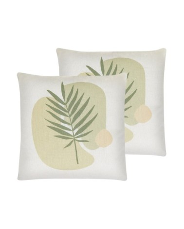 Lot de 2 coussin décoratifs en tissu vert 45x12cm