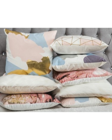 Lot de 2 coussin décoratifs en tissu multicolore 45x12cm