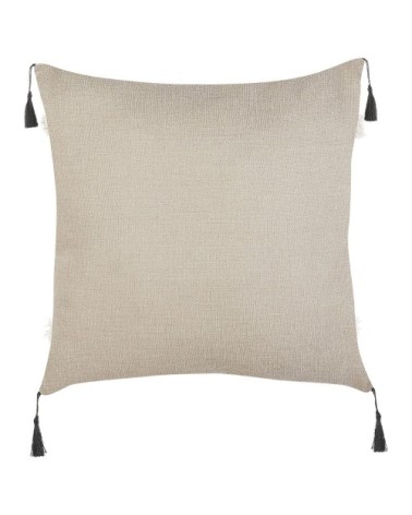 Lot de 2 coussin décoratifs en tissu beige 45x7cm