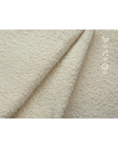 Canapé d'angle 5 places en tissu structuré beige