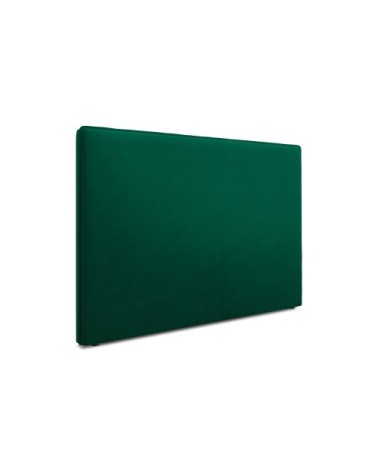 Tête de lit en velours vert bouteille 120x140x10