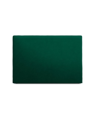 Tête de lit en velours vert bouteille 120x140x10