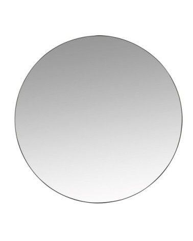 Miroir rond en métal noir D70