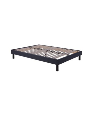 Sommier tapissier en kit bleu 140 x 190 cm