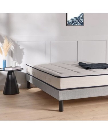 Sommier tapissier en kit gris 90 x 200 cm