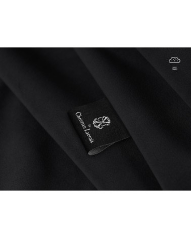 Set de 2 chaises 1 place en velours noir