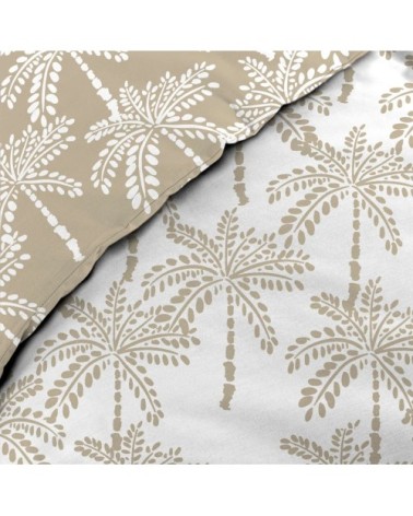 Parure de lit oliana coton beige 240x220 cm