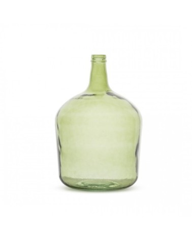 Vase en verre dame jeanne 12 litres vert