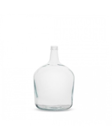 Vase en verre dame jeanne 4 litres transparent