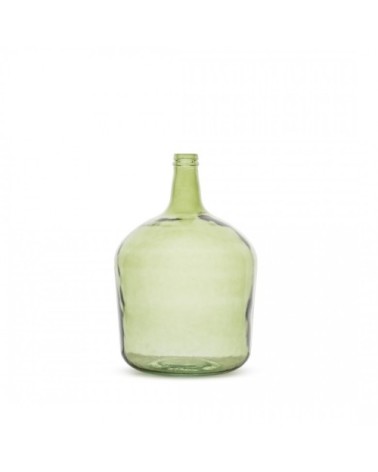 Vase en verre dame jeanne 4 litres vert