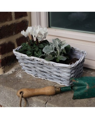 Jardinière en osier 37 cm