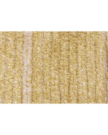 Tapis lavable en coton jaune 170x240