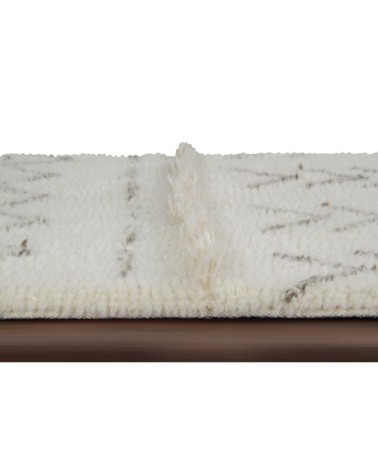 Tapis lavable en laine gris 170x240