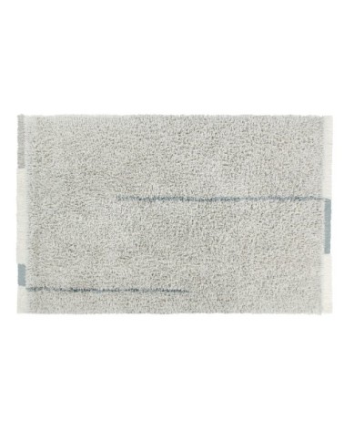 Tapis lavable en laine gris 200x300