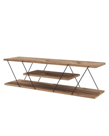 Meuble TV de style industriel marron