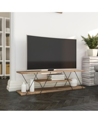 Meuble TV de style industriel marron