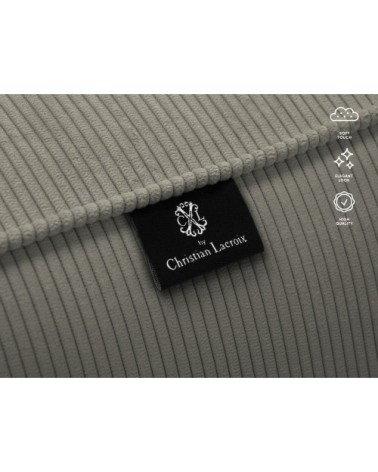 Fauteuil 1 place XL en tissu structuré gris clair