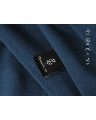 Fauteuil 1 place XL en velours bleu roi